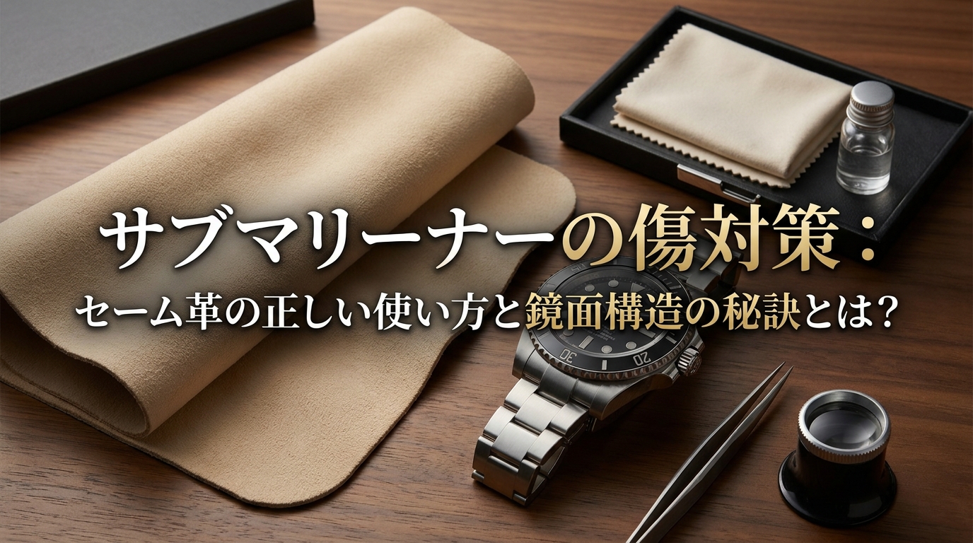 サブマリーナーの傷対策：セーム革の正しい使い方と鏡面構造の秘訣とは？