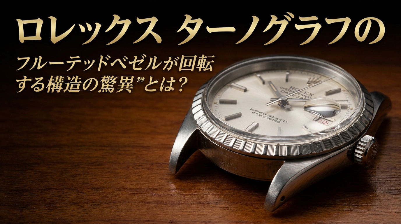 ロレックス ターノグラフのフルーテッドベゼルが回転する構造の驚異とは？