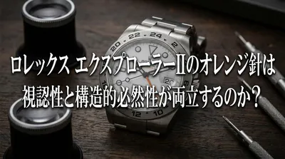 ロレックス エクスプローラーIIのオレンジ針は視認性と構造的必然性が両立するのか？