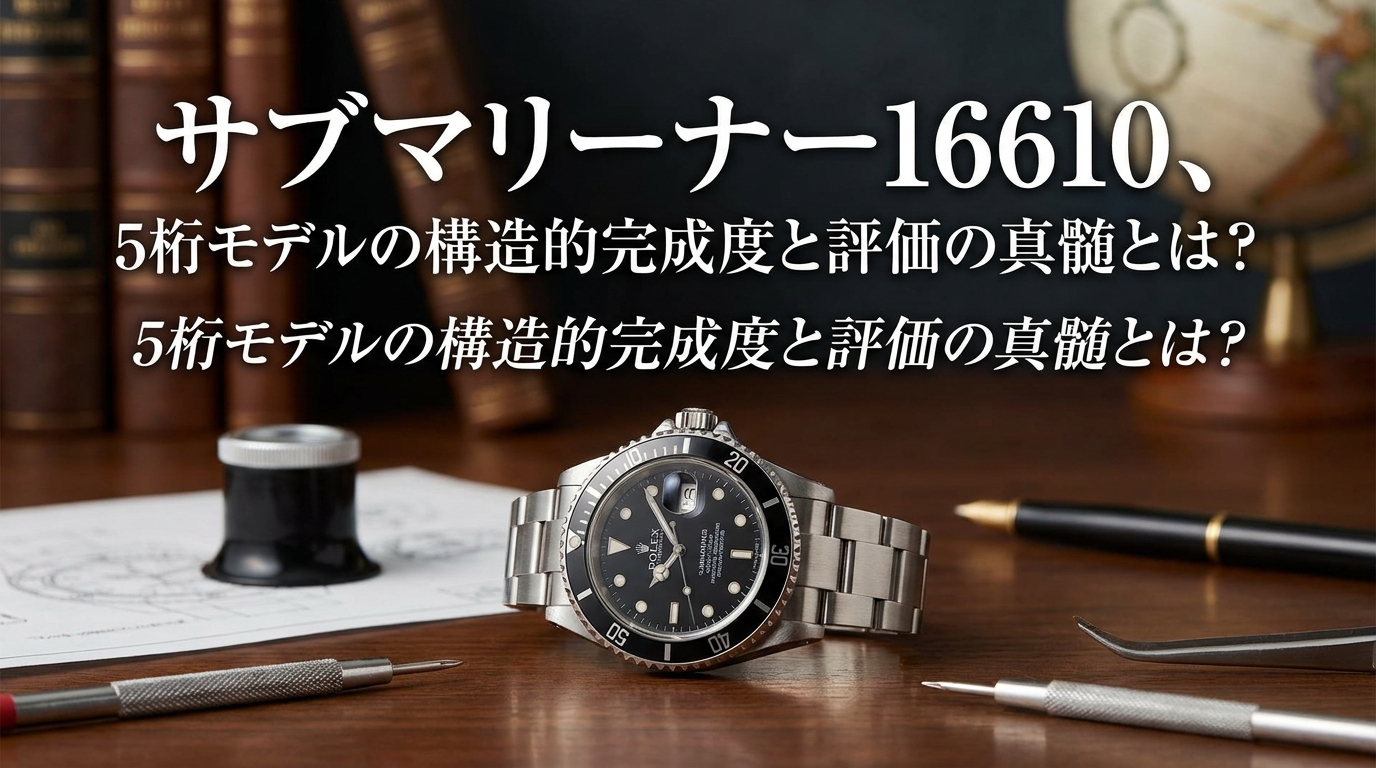 サブマリーナー16610、5桁モデルの構造的完成度と評価の真髄とは？