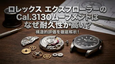 ロレックス エクスプローラーのCal.3130ムーブメントはなぜ耐久性が高い？構造的評価を徹底解析！
