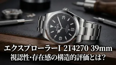 エクスプローラーI 214270 39mm、視認性・存在感の構造的評価とは？