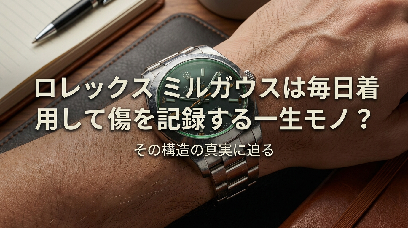 ロレックス ミルガウスは毎日着用して傷を記録する一生モノ？その構造の真実に迫る