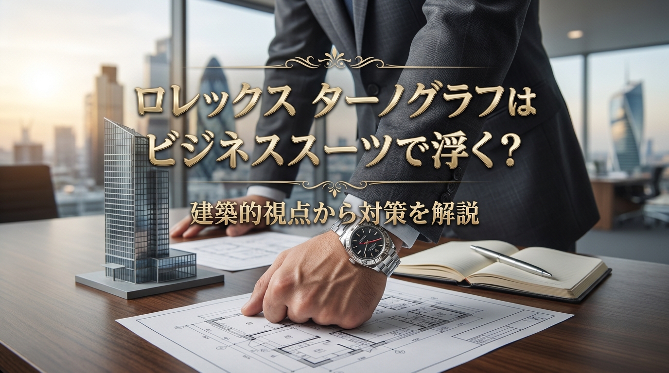 ロレックス ターノグラフはビジネススーツで浮く？建築的視点から対策を解説