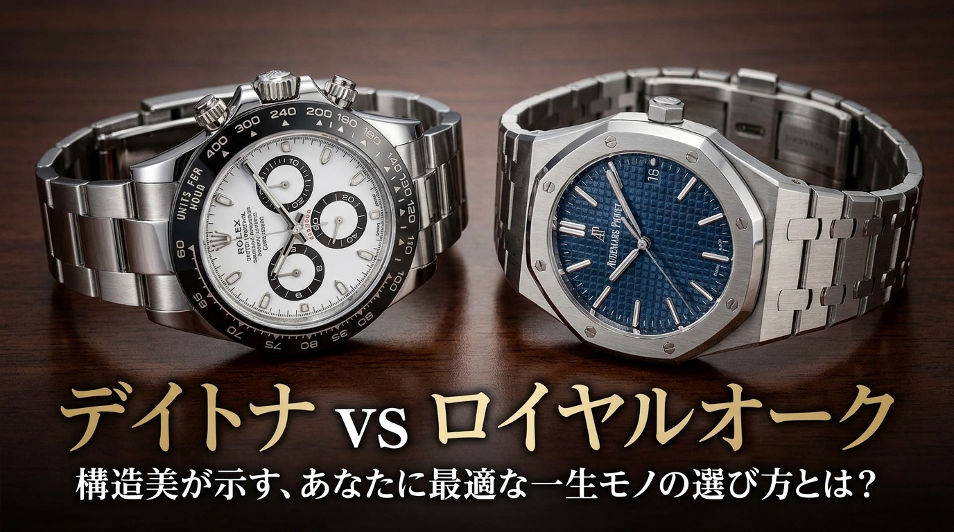 デイトナ vs ロイヤルオーク：構造美が示す、あなたに最適な一生モノの選び方とは？