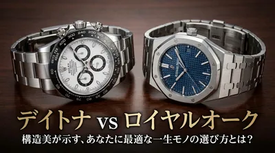 デイトナ vs ロイヤルオーク：構造美が示す、あなたに最適な一生モノの選び方とは？