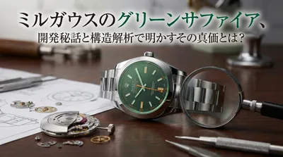ミルガウスのグリーンサファイア、開発秘話と構造解析で明かすその真価とは？