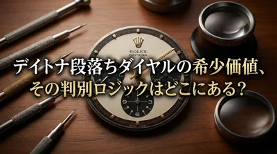デイトナ段落ちダイヤルの希少価値、その判別ロジックはどこにある？