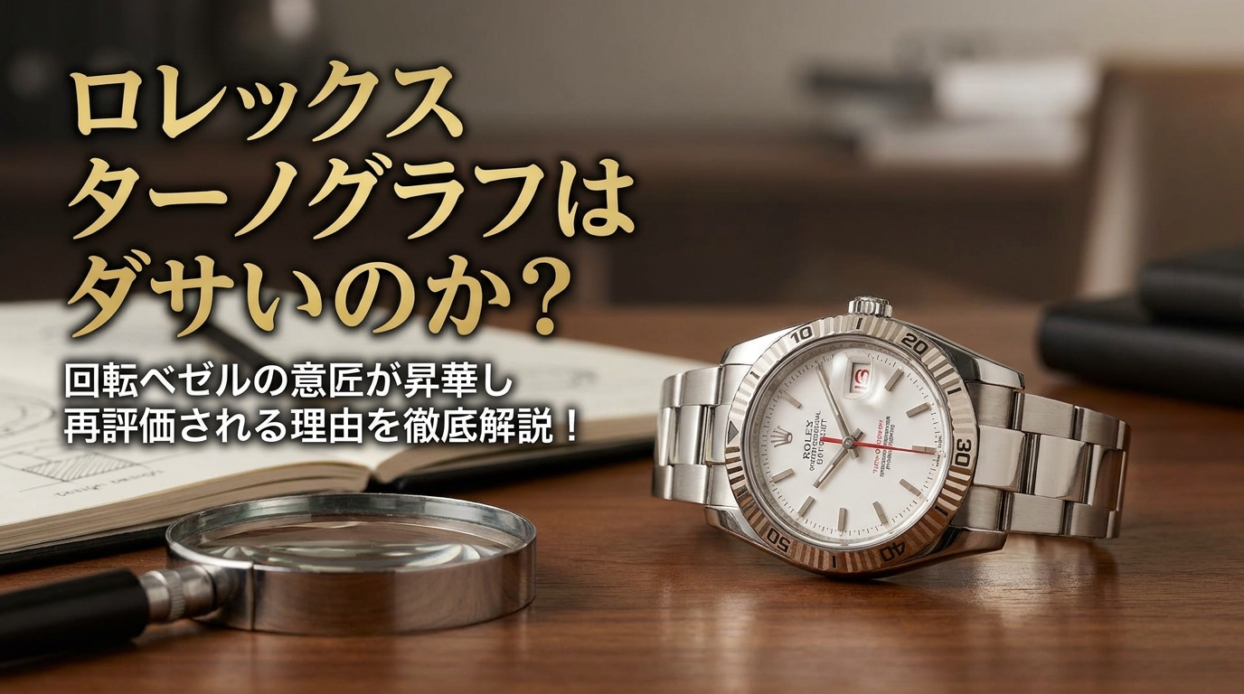 ロレックス ターノグラフはダサいのか？回転ベゼルの意匠が昇華し再評価される理由を徹底解説！