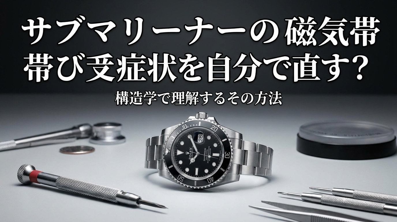 サブマリーナーの磁気帯び症状を自分で直す？構造学で理解するその方法