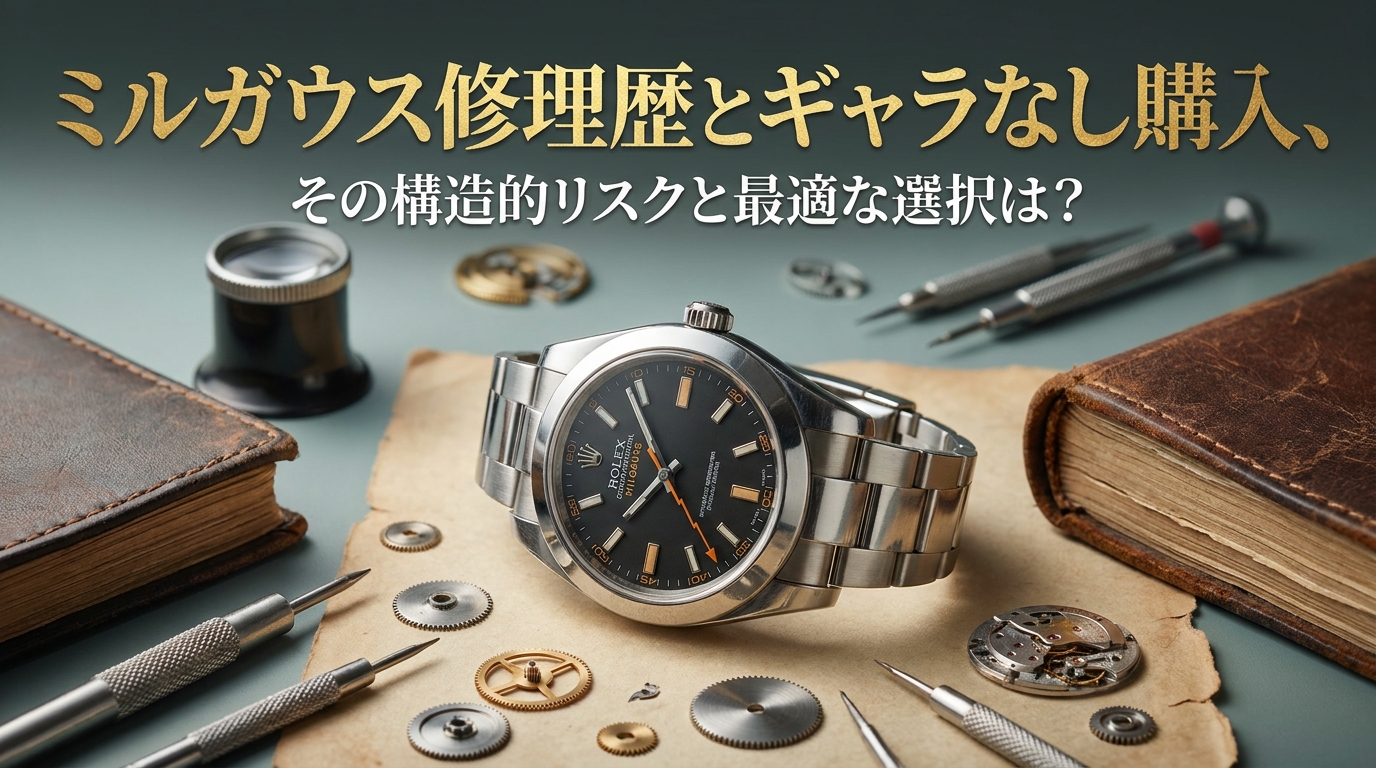 ミルガウス修理歴とギャラなし購入、その構造的リスクと最適な選択は？
