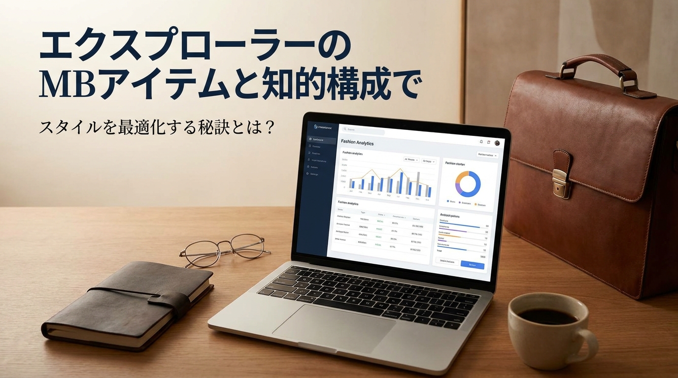 エクスプローラーのMBアイテムと知的構成でスタイルを最適化する秘訣とは？