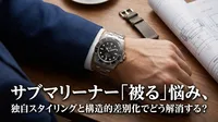 サブマリーナー「被る」悩み、独自スタイリングと構造的差別化でどう解消する？