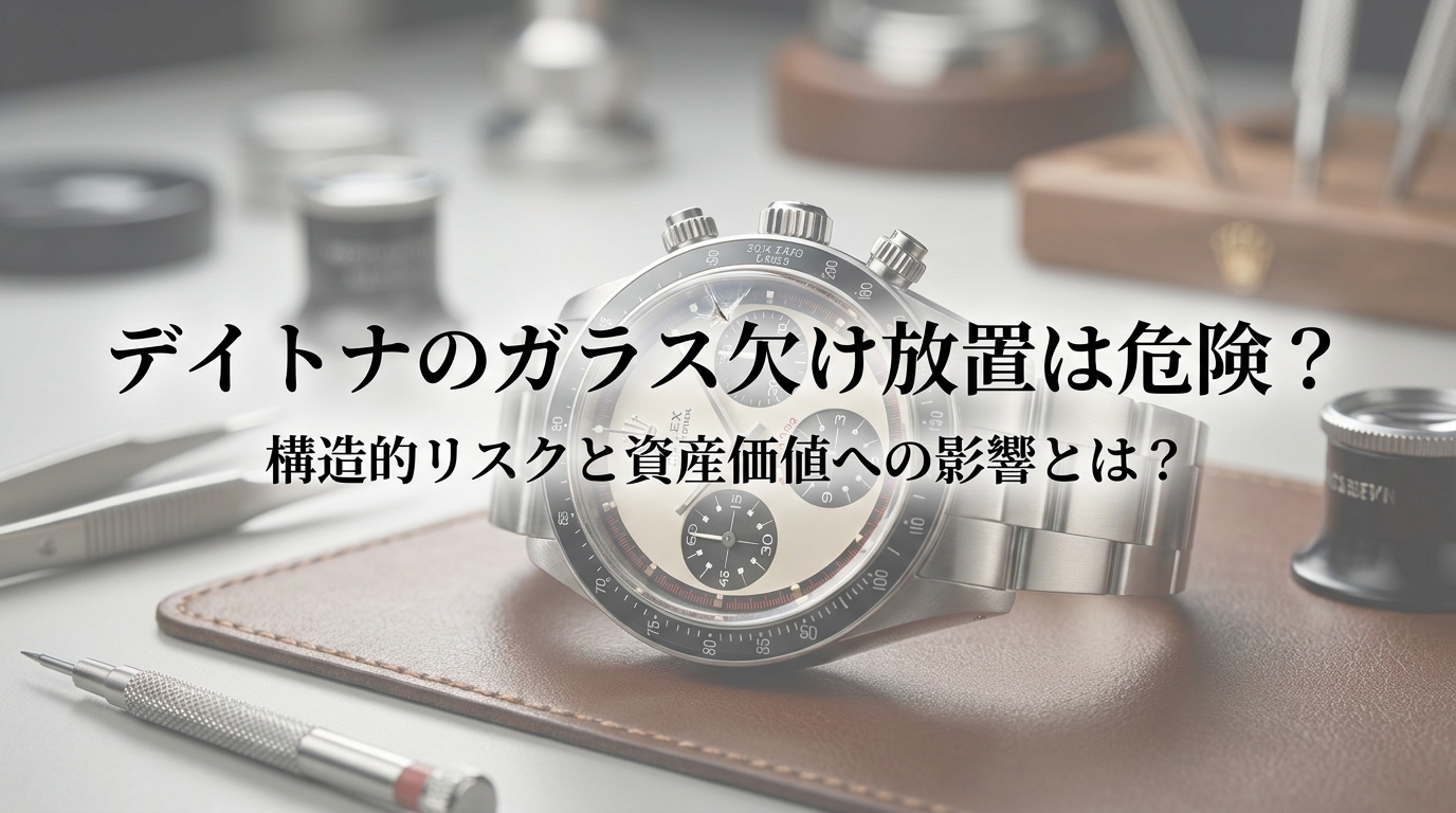 デイトナのガラス欠け放置は危険？構造的リスクと資産価値への影響とは？
