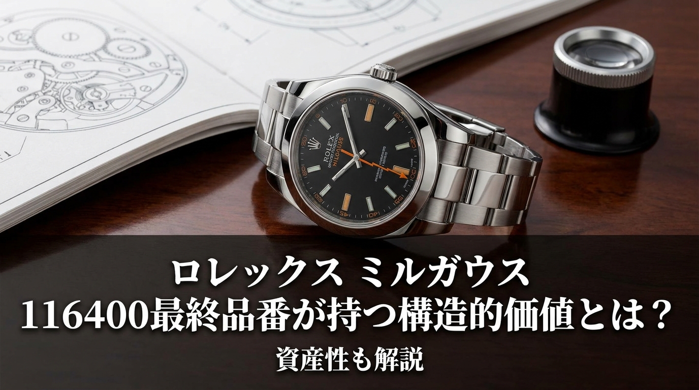 ロレックス ミルガウス 116400最終品番が持つ構造的価値とは？資産性も解説