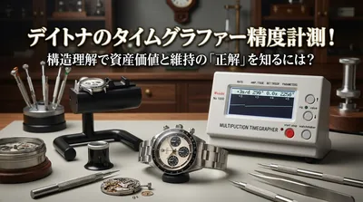 デイトナのタイムグラファー精度計測！構造理解で資産価値と維持の「正解」を知るには？