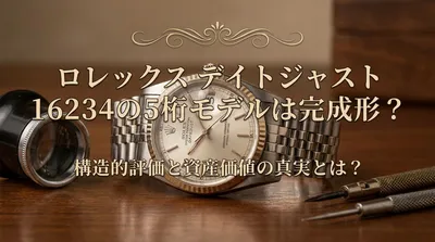 ロレックス デイトジャスト 16234の5桁モデルは完成形？構造的評価と資産価値の真実とは？