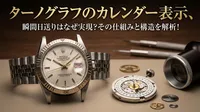 ターノグラフのカレンダー表示、瞬間日送りはなぜ実現？その仕組みと構造を解析！