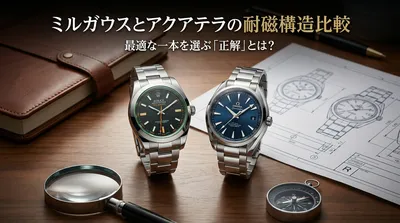 ミルガウスとアクアテラの耐磁構造比較：最適な一本を選ぶ「正解」とは？