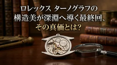 ロレックス ターノグラフの構造美が深淵へ導く最終回、その真価とは？