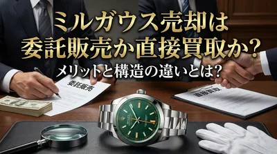 ミルガウス売却は委託販売か直接買取か？メリットと構造の違いとは？