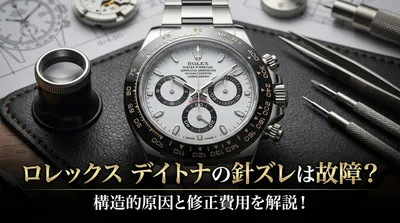 ロレックス デイトナの針ズレは故障？構造的原因と修正費用を解説！